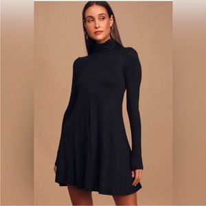 Lulus black turtleneck dress